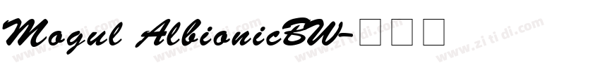 Mogul AlbionicBW字体转换